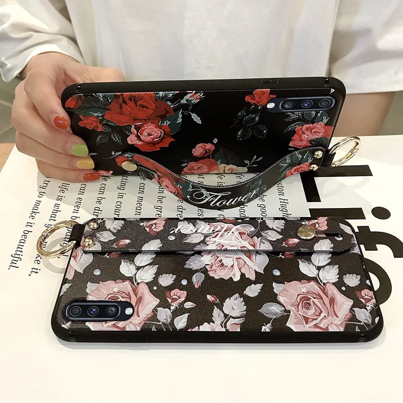 Чехол-браслет для samsung Galaxy S9 S8 S10 плюс A10 A20 A30 A40 A50 A60 A70 A750 Note 8, 9, 10, плюс автомобильный держатель телефона чехол s