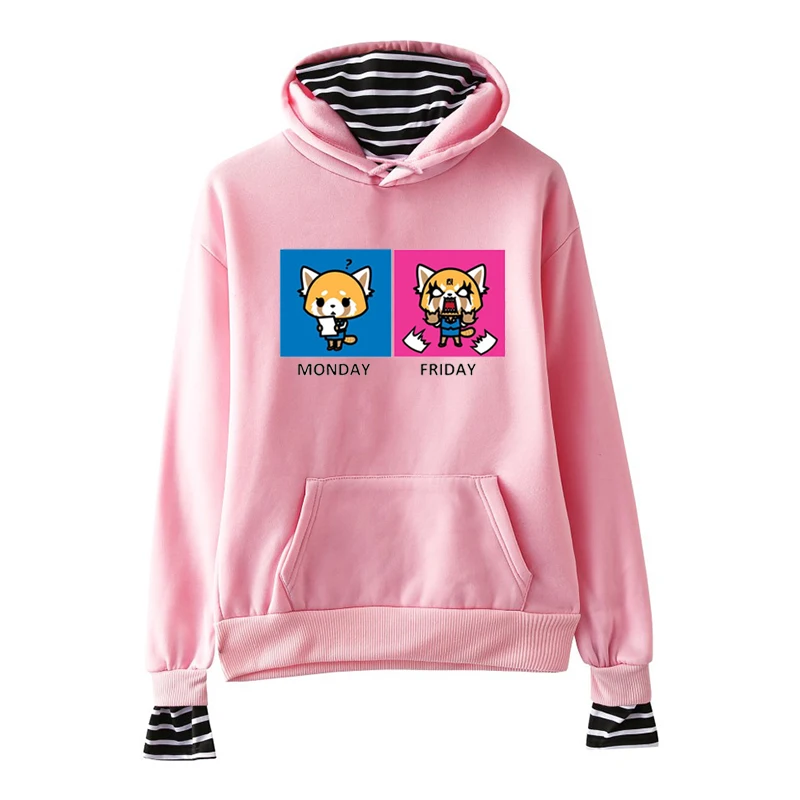 Пуловер для женщин/мужчин LettBao Aggretsuko женские толстовки пуловер с длинным рукавом высокое качество эластичные дышащие модные толстовки для женщин
