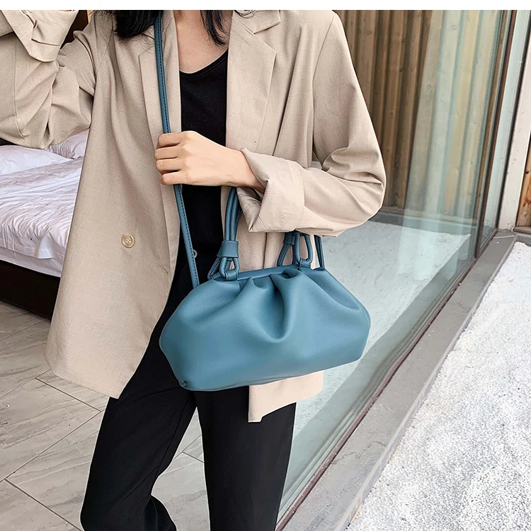 Элегантная женская сумка-тоут с облаком, модная новинка, высокое качество, мягкая женская дизайнерская сумка из искусственной кожи, роскошная сумка через плечо