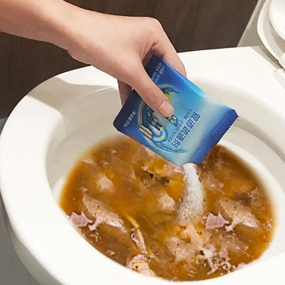 Drain Cleaner 50g Pipe Dredging Powder Powerful Sink Drain Sewer Cleaning Agent Toilets Drain Cleaners Household Cleaning Chemicals Tools