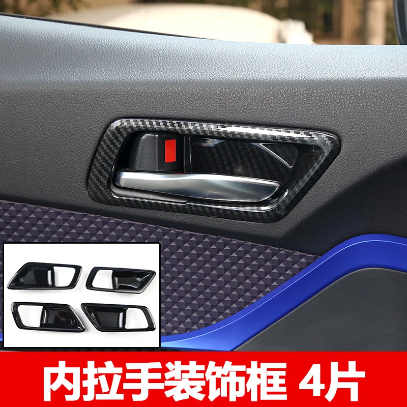 For Toyota CHR CH-R 2018-2020 Carbon Fiber Car Rear Door Handle Bowl Cover Trim