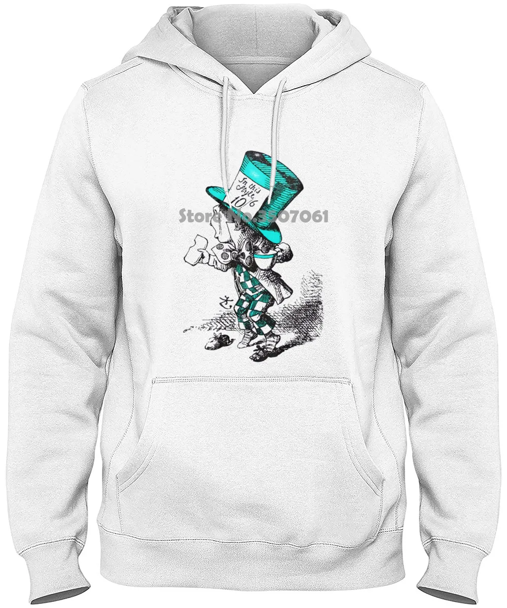 

Mens Mad Hatter Vintage Style Alice In Wonderland Print Harajuku Short Sleeve long Sleeve Men Top Hoodies & Sweatshirts