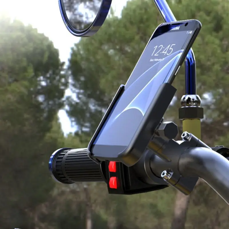Bicycle Mobile Phone Bracket Electric Car Motorcycle Navigation Shockproof Aluminum Alloy Frame