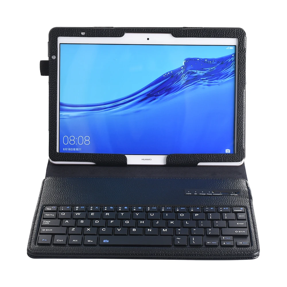Для huawei MediaPad M5 Lite/Honor Pad 5/MediaPad T5 10,1 дюймов Съемная американская Bluetooth клавиатура чехол из полиуретановой кожи для планшета