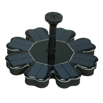

Solar Fountain Flower-shape Solar Panel Kit Floating Fountain Submersible Pump for Patio Pond Fish Tank Decoration