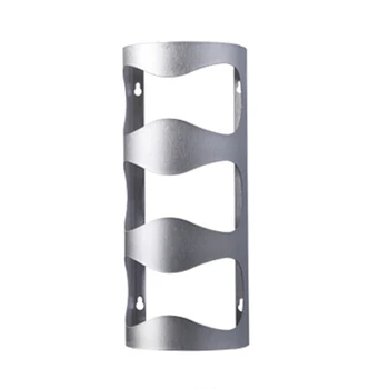 

Creative Stainless Steel Wall Mounted Red Wine Holder Wine Bottle Storage Rack Stand Home Organizer Kitchen Shelf - 3 Bottles