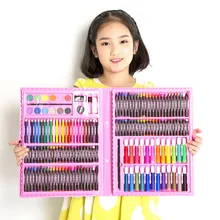 Детский набор ручек для рисования, 168 шт., набор для рисования, канцелярские принадлежности, набор для рисования, инструмент, кисть, фломастеры, подарок