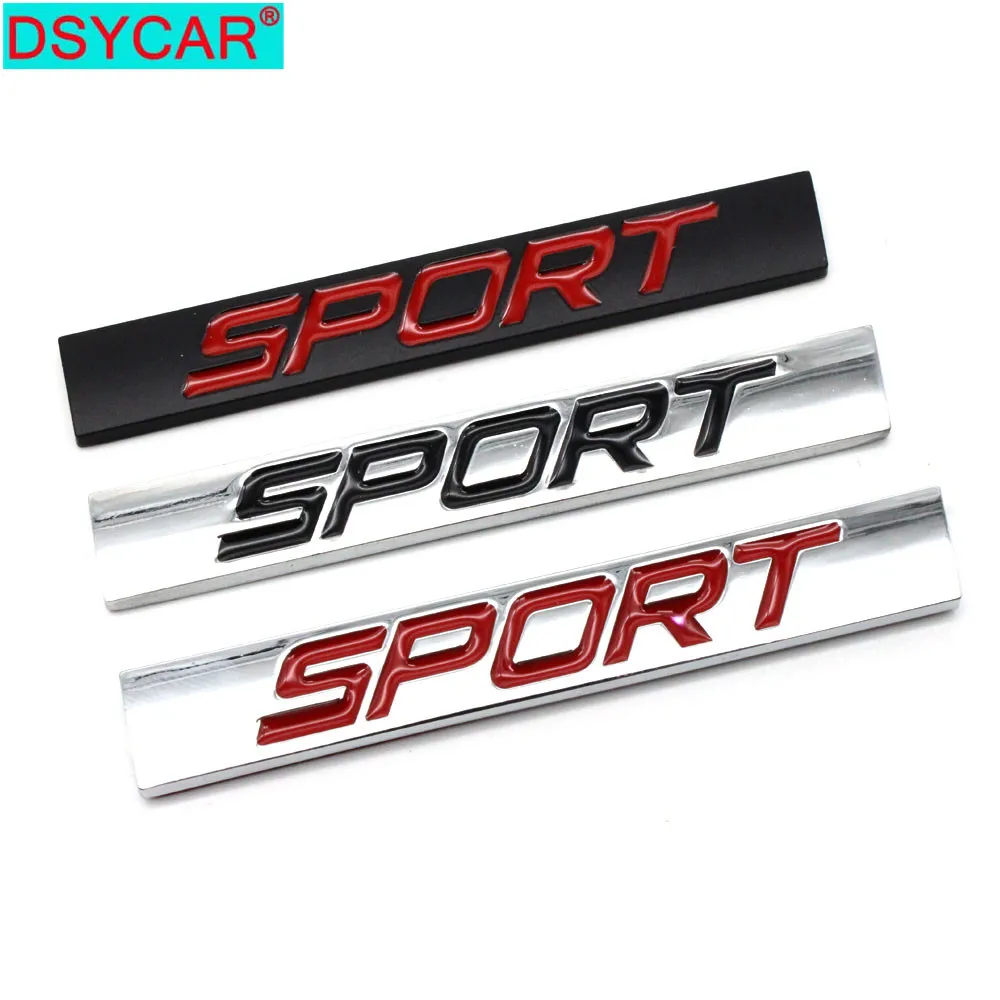 DSYCAR Sport Logo Square Bar Zinc Alloy Car Styling Emblem Badge Auto Refitting 3D Sticker Decal for VW Jetta Bora Lavida Honda |