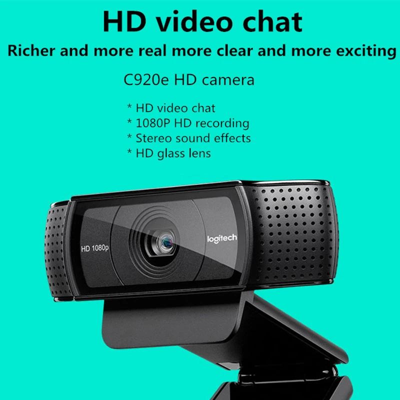 Оригинальная веб камера Logitech C920e HD 1080P с автофокусом Usb со встроенным микрофоном