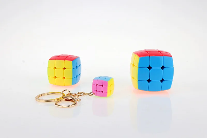 YJ YongJun мини хлеб 3x3x3 серии Ключ Пряжка волшебный куб гладкая 3x3 скорость без наклеек 2 см 3,5 см 4,5 см Головоломка обучающие игрушки подарок