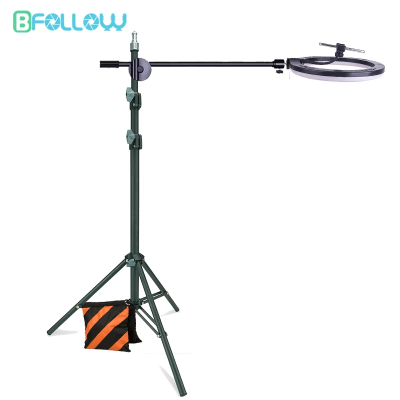 Mobile Phone Tablet DSLR Camera Tripod Boom Arm 155cm 61inch for Top Down Shooting Stand Youtuber Unboxing Video Studio phone tripod photo tripod tripod mount adapter