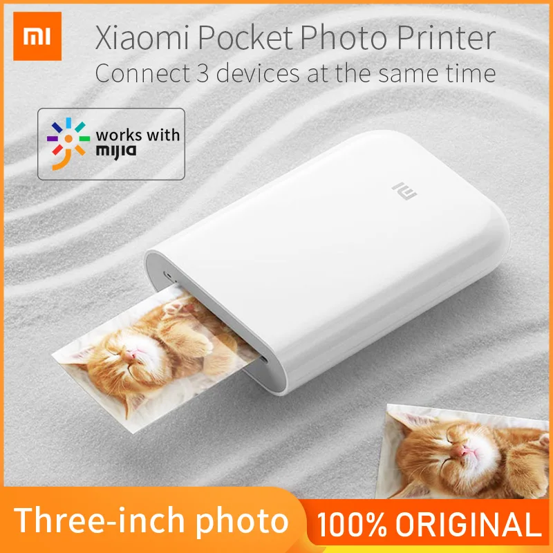 Карманный принтер Xiaomi Mijia AR 300 точек/дюйм портативный дорожный карманный мини для