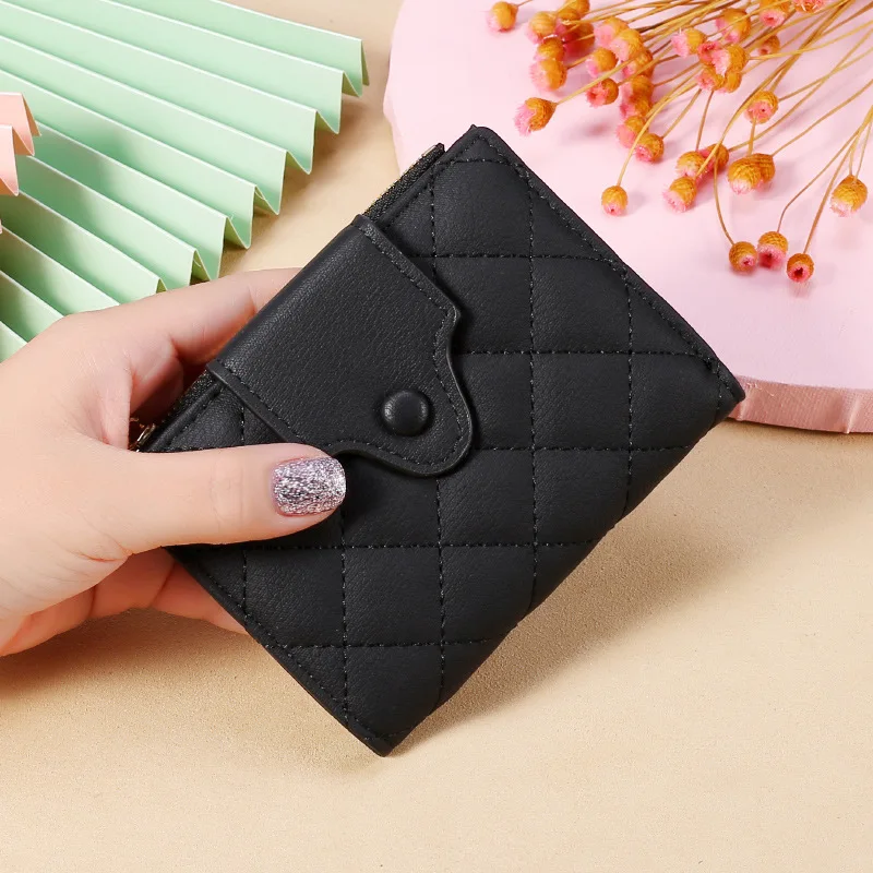 

Women's short wallet Korean version 2020 new wallet wild large capacity soft leather fashion multi-card folding wallet