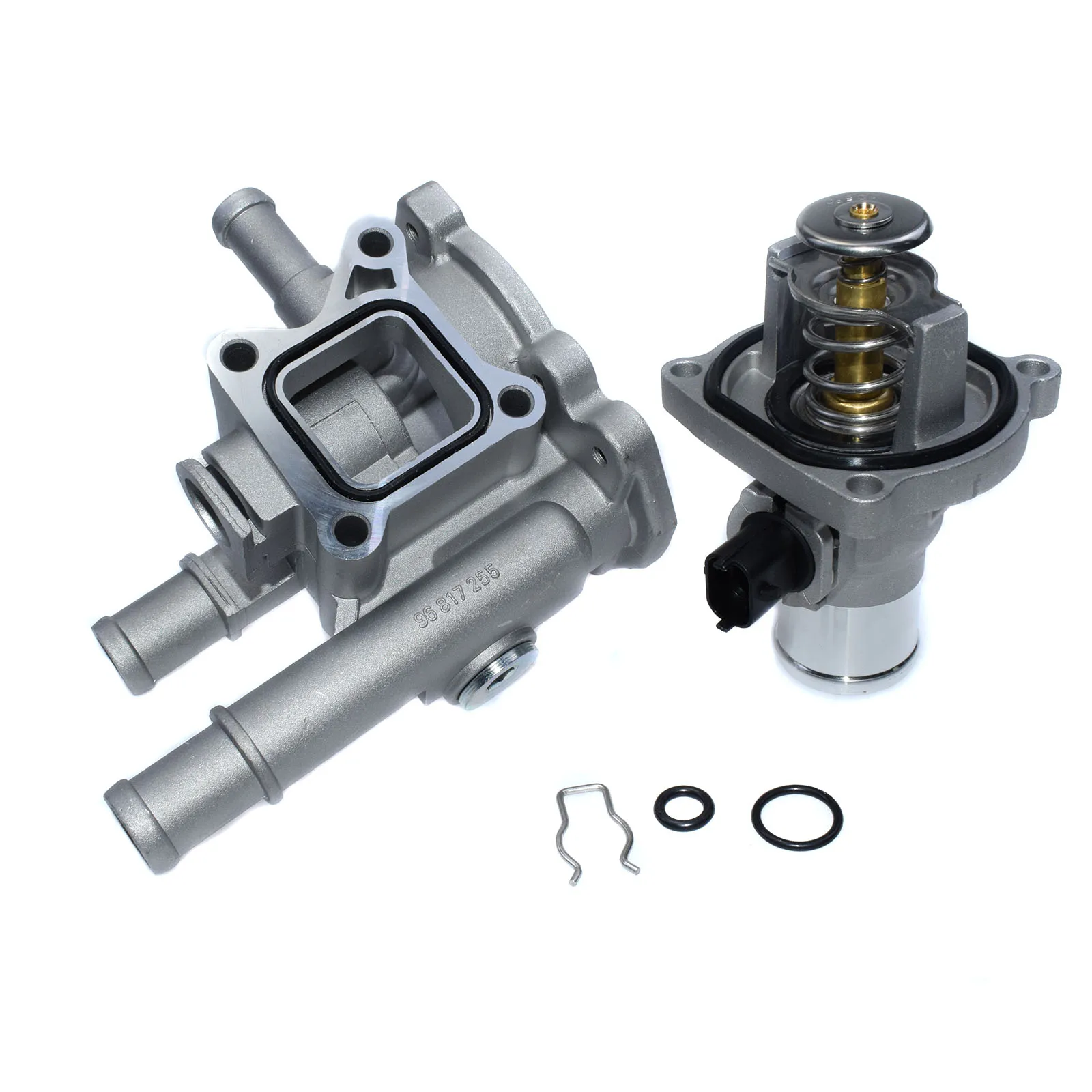 Алюминиевый корпус термостата WOLFIGO для Chevrolet Chevy Cruze Aveo Orlando Opel Astra Zafira Signum 96984103 96984104