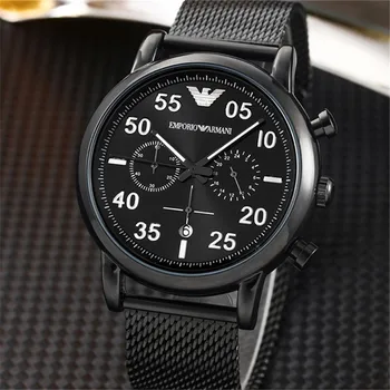 

Armani- Luxury Brand women quartz Watches men Watch Stainless Steel Strap wristwatch classic watch father gift 529 orders