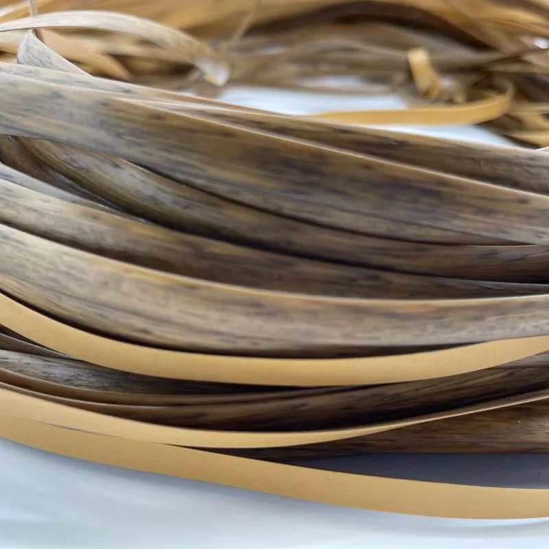 500g 70M Camel color synthetic rattan weaving material PE plastic rattan for knit and repair chair table synthetic