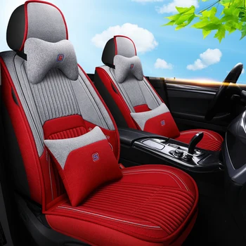 

Full Coverage flax fiber car seat cover auto seats covers for VW polo beetle golf golf plus jetta scirocco passaat