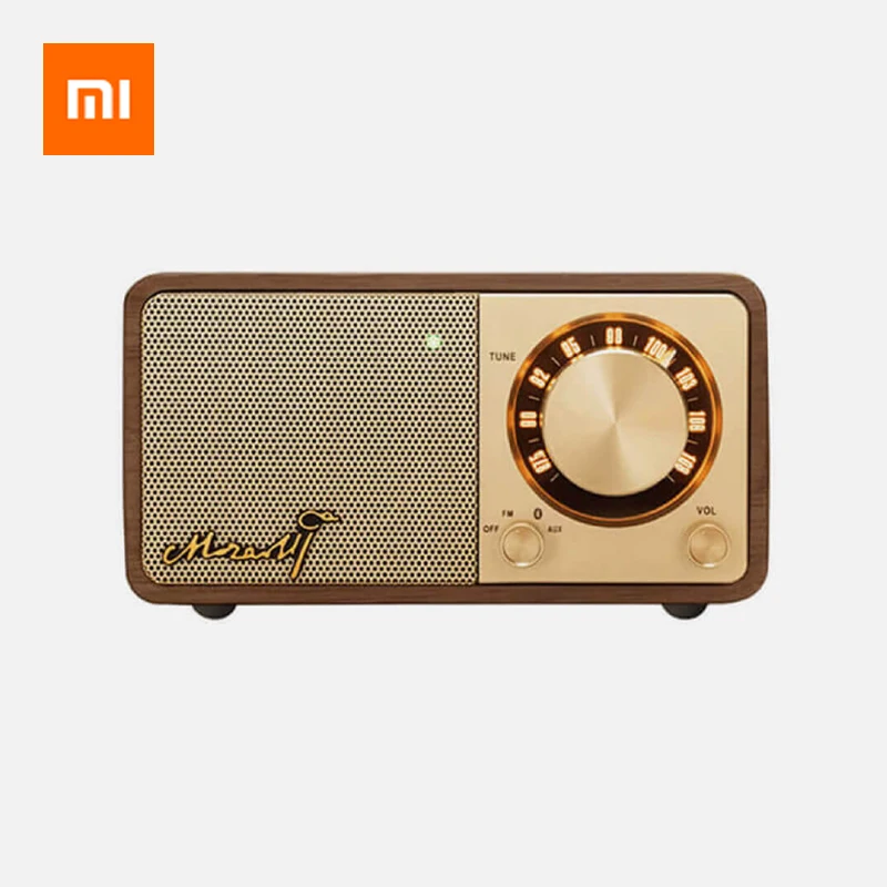 Xiaomi Mozart Bluetooth динамик Ретро беспроводной двойная антенна FM радио 30H время