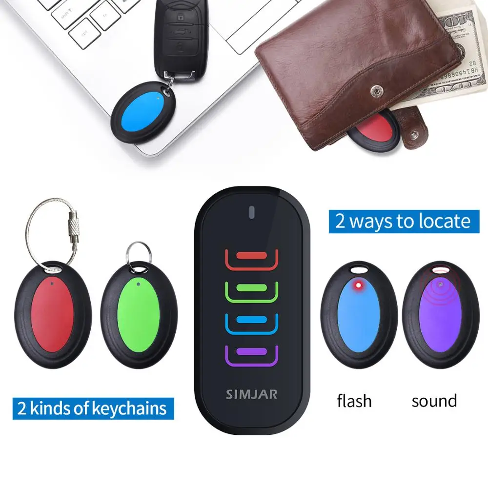 Key Finder FindKey Wireless Key RF Locator Item Anti-Lost Tag Alarm Reminder Tracker Remote Finder,1 RF Transmitter 4 Receivers,Phone Pets Keychain Wallet Luggage Tracking Tracker Key Finder FindKey Wireless Key RF Locator Item Anti-Lost Tag Alarm Reminder Tracker Remote Finder,1 RF Transmitter 4 Receivers,Phone Pets Keychain Wallet Luggage Tracking Tracker