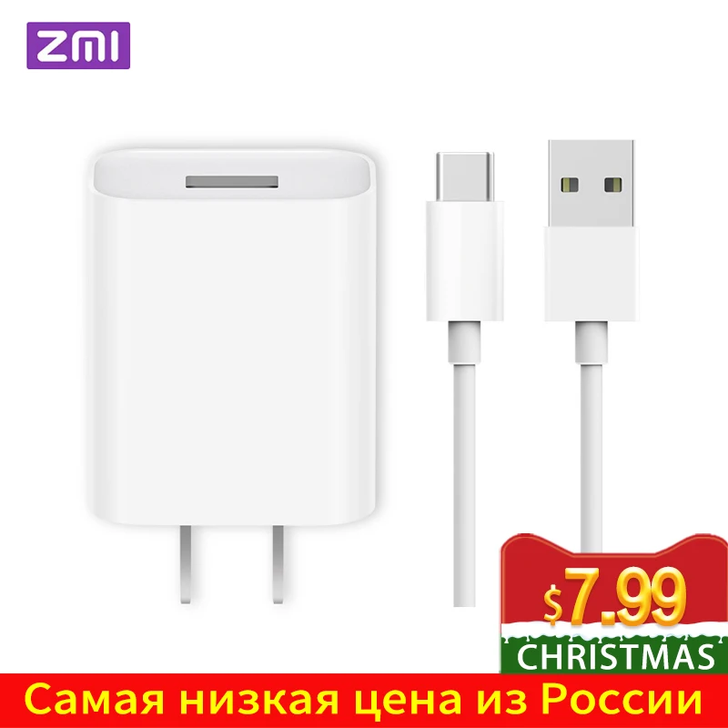 ZMI QC 3,0 Быстрая зарядка USB адаптер питания дорожная вилка настенное зарядное устройство с кабелем типа C