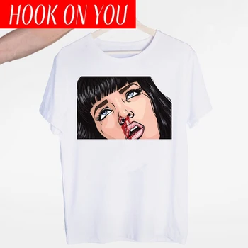 

Men's Pulp Fiction TRAVOLTA SAMUEL JACKSON T-shirt Unisex O-Neck Short Sleeves Summer Casual Fashion Women Tshirt