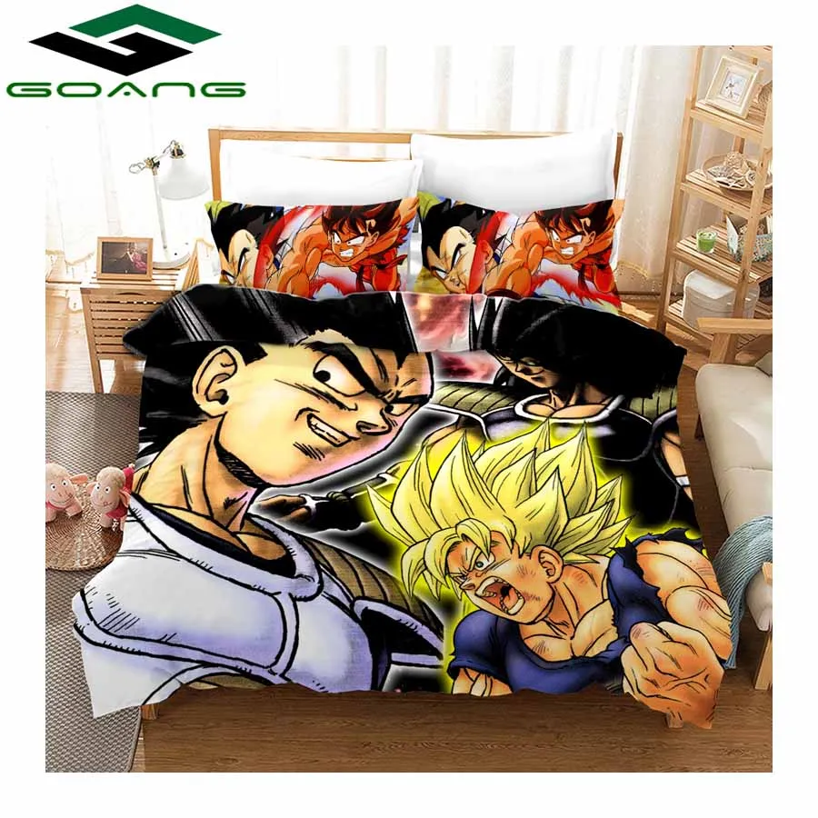 

GOANG 3d digital printing luxury home textiles Dragonball Evolution 3d bedding sets bed sheet duvet cover and pillowcase
