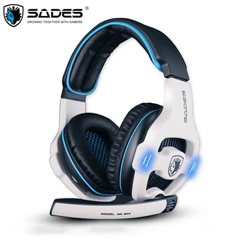 

SADES SA-903 Gaming Headset 7.1 Surround Sound channel USB Wired Headphone with Mic Volume Control Best casque for Gamer