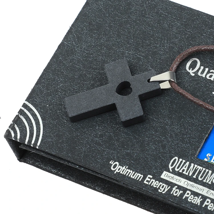 Крест кулон Quantum pendant скалярной энергии литий-ионный Цепочки и ожерелья Исцеление здоровье ювелирные изделия Вулканического Камня Шарм Подвески для рождественское платье подарок на день рождения