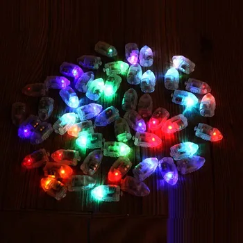 

50pcs/Bag Mix Colourful Mini LED Flash Balloon Lamps Luminous Lights for Toys Balloon Lantern Christmas Party Decoration Light