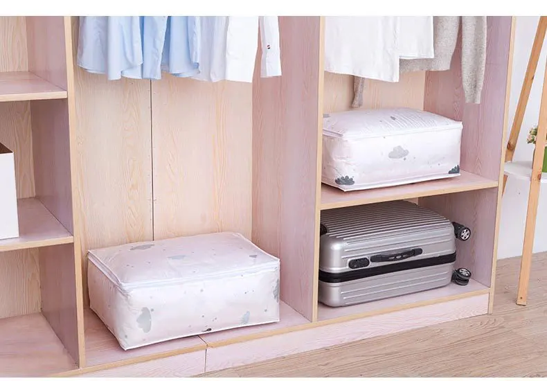 Bolsa de almacenamiento plegable con estampado de flamencos ropa manta