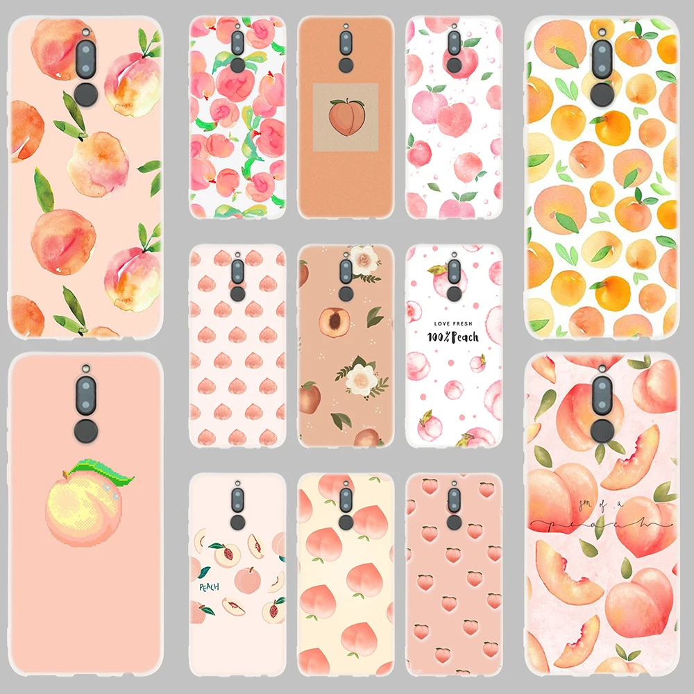 Чехол для телефона Huawei Mate 30 20 10 Lite Pro Cover Y7 Y9 2019 2018 2017 Nova 5i 4 3 ФРУКТОВЫЙ персик |