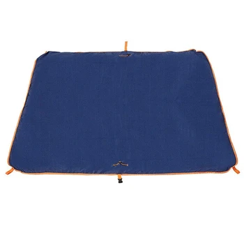 

AUAU-Folding Zipper Beach Blanket Picnic / Camping Travel Bag-Convenient Outdoor Mat with Long Strap and Handbag
