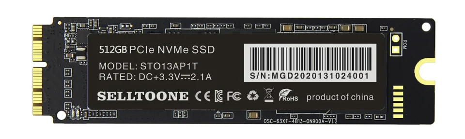 SSD 256gb 512gb 1 também para macbook