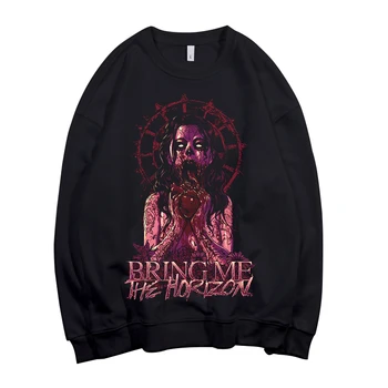 

Bloodhoof Bring Me The Horizon Heavy metal Unisex Crew Neck Cotton Sweatshirt Asian Size