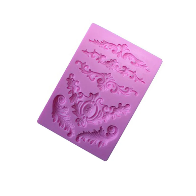 European-Style Retro Embossed Silicone Mould Fondant Cake Decorating Mould For Cupcake Bread Cake Chocolate Pastry Baking Molds5