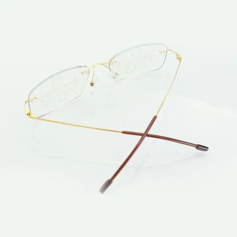 Титановый сплав анти-Blu-ray Смарт прогрессивные очки для чтения унисекс пресбиопические очки Мультифокальные очки диоптрий 1-3