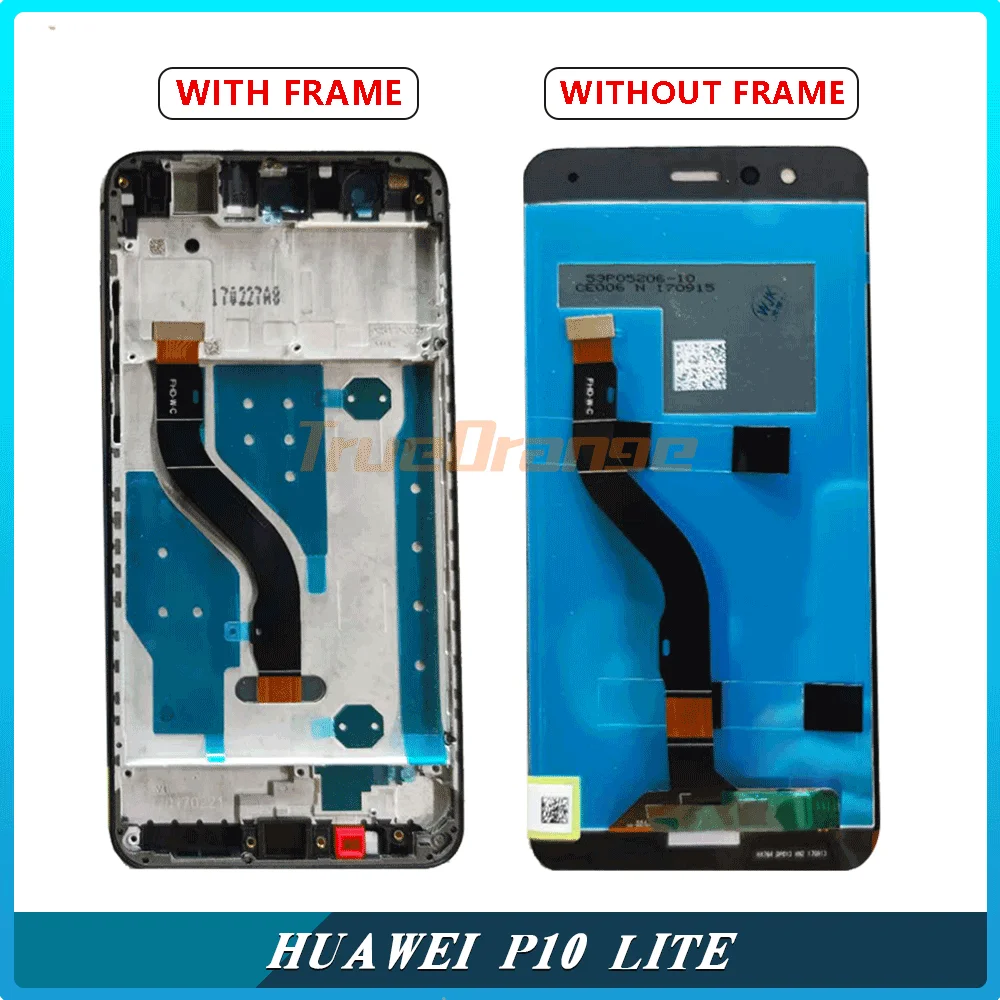 ЖК дисплей с рамкой для HUAWEI P10 Lite светодиодный экран 5 2 дюйма WAS LX1 LX1A LX2 LX3|Экраны