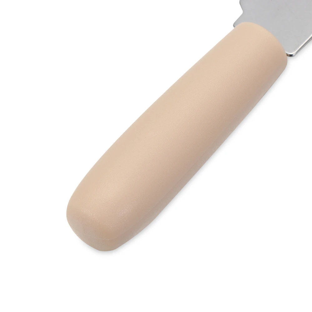 Silicone Spatula Mini Stainless Steel Spatula Scraper Knives Breakfast Sandwich Cheese Slicer Spreader Butter Knife Plastic Handle 1PC