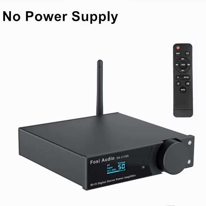 Fosi Audio DA2120A Bluetooth Amplifier Stereo Audio Wireless DAC Amp Hifi Class D Power Amp 50W x2 Speakers & Active Subwoofer 