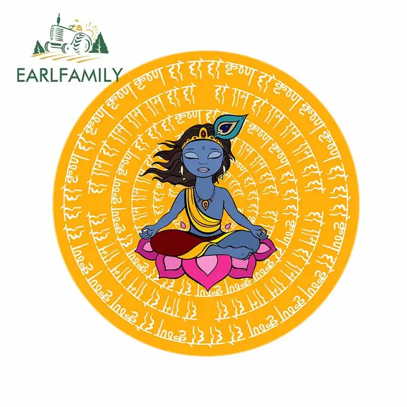 EARLFAMILY 13cm x for Indian Mandala Personality Car Stickers Vinyl Waterproof Body Suitable VAN RV Fine Decals | Автомобили и