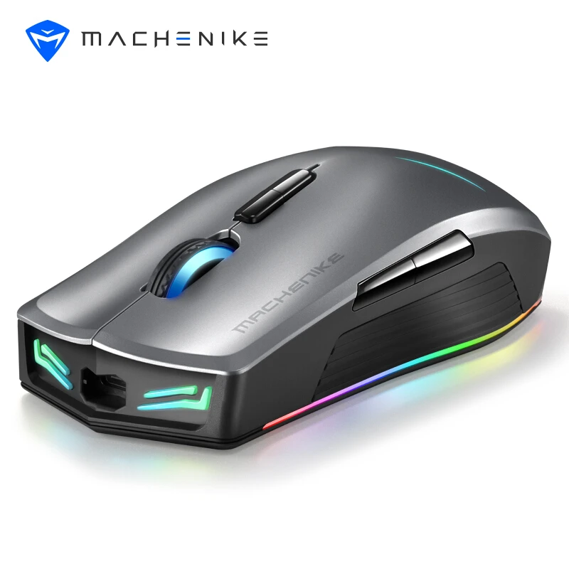Machenike inalámbrico M7 para juegos, de ordenador con retroiluminación RGB recargable, 16000 DPI, OMRON|Ratones| - AliExpress
