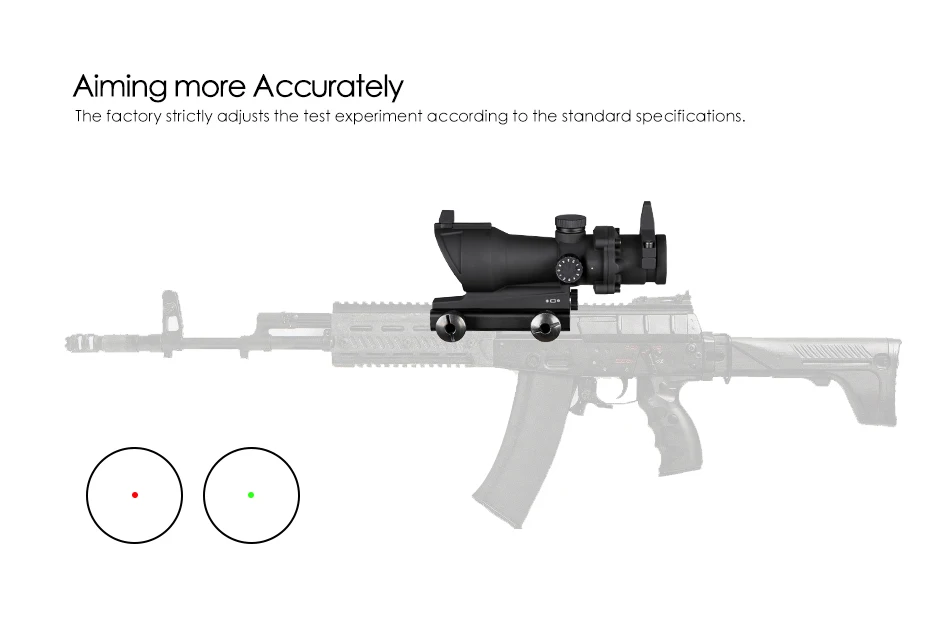 Rifle Scopes Red Dot Scope Caça Verde