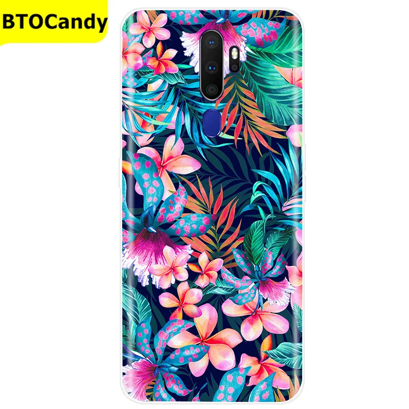 For OPPO A5 2020 Case Soft TPU Silicone Case For OPPO A9 2020 Case Color Pattern Back Cover Coque Fundas OPPO A5 A9 2020 Cases waterproof phone pouch for swimming Cases & Covers