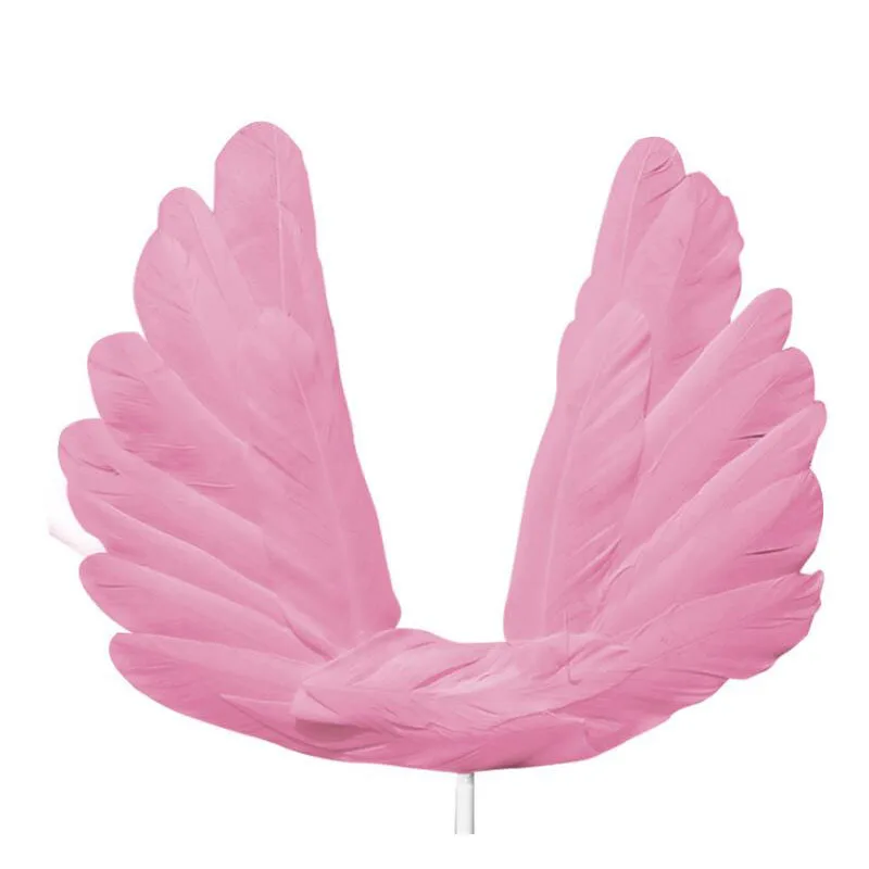 1Pcs Angel Feather Wing Flag/Angel Doll Cake Toppers For Wedding Birthday Party Dessert Valentine'S Day Cake Top Decoration