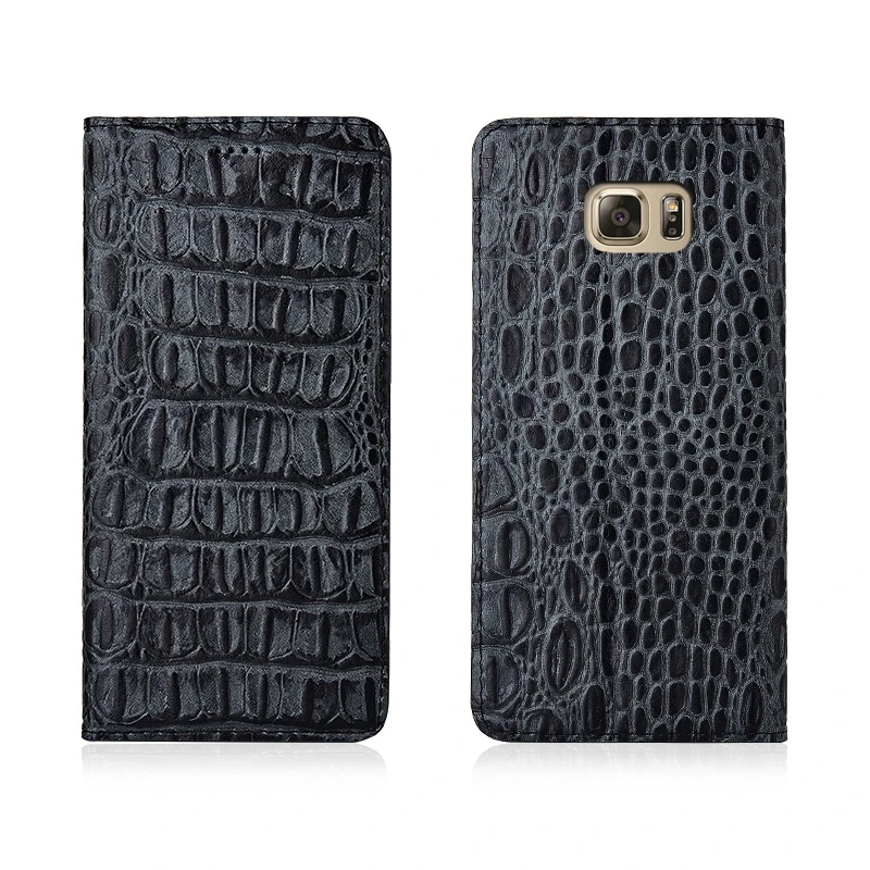 

Crocodile Back Pattern Genuine Real Leather Magnetic Flip Phone Bag For Samsung Galaxy Note 5/Samsung Galaxy Note 4 Phone Case