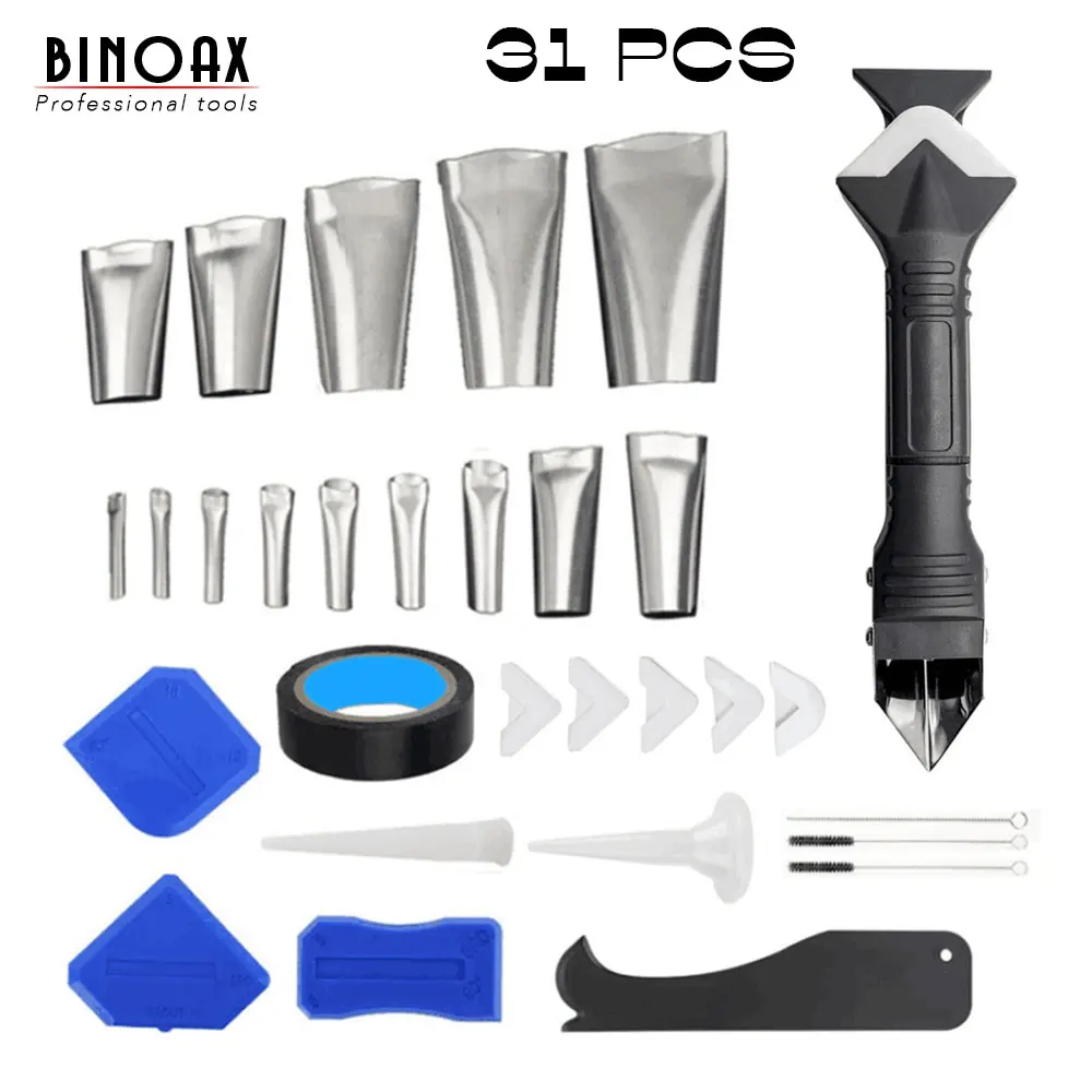 Nozzles-Tools-Kit Sealant-Caulking-Tool Stainless-Steel Finishing for Kitchen Bathroom