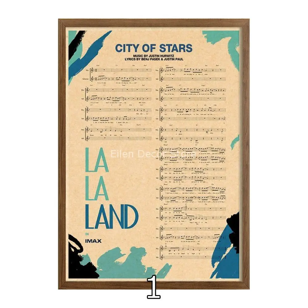 La La Land vintage Wallpaper Art Print Decorative Painting Classics bar  poster Retro Movie Poster Art Printing 42X30cm - AliExpress