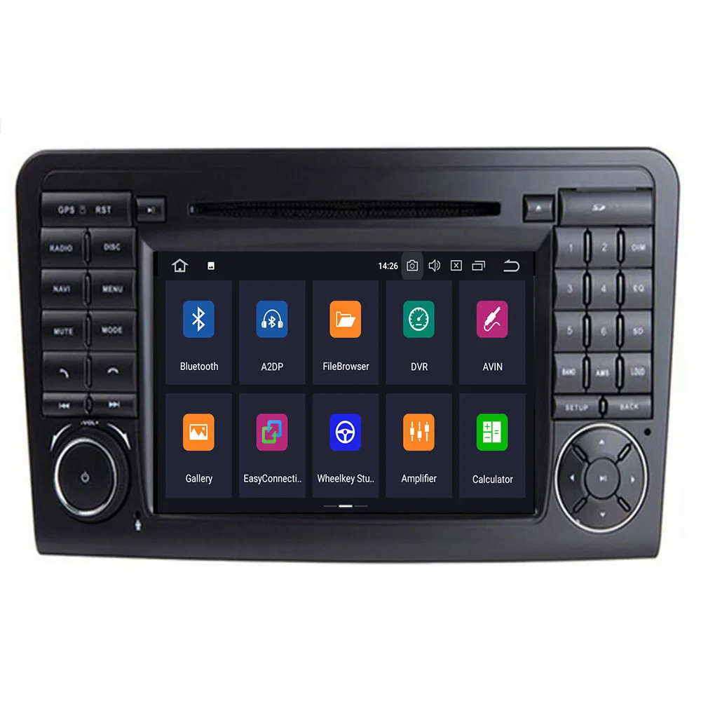 Cheap Android 9.0 8 core 4+64G Car DVD For Mercedes Benz ML Series W164 ML GL android car dvd audio dvr 1