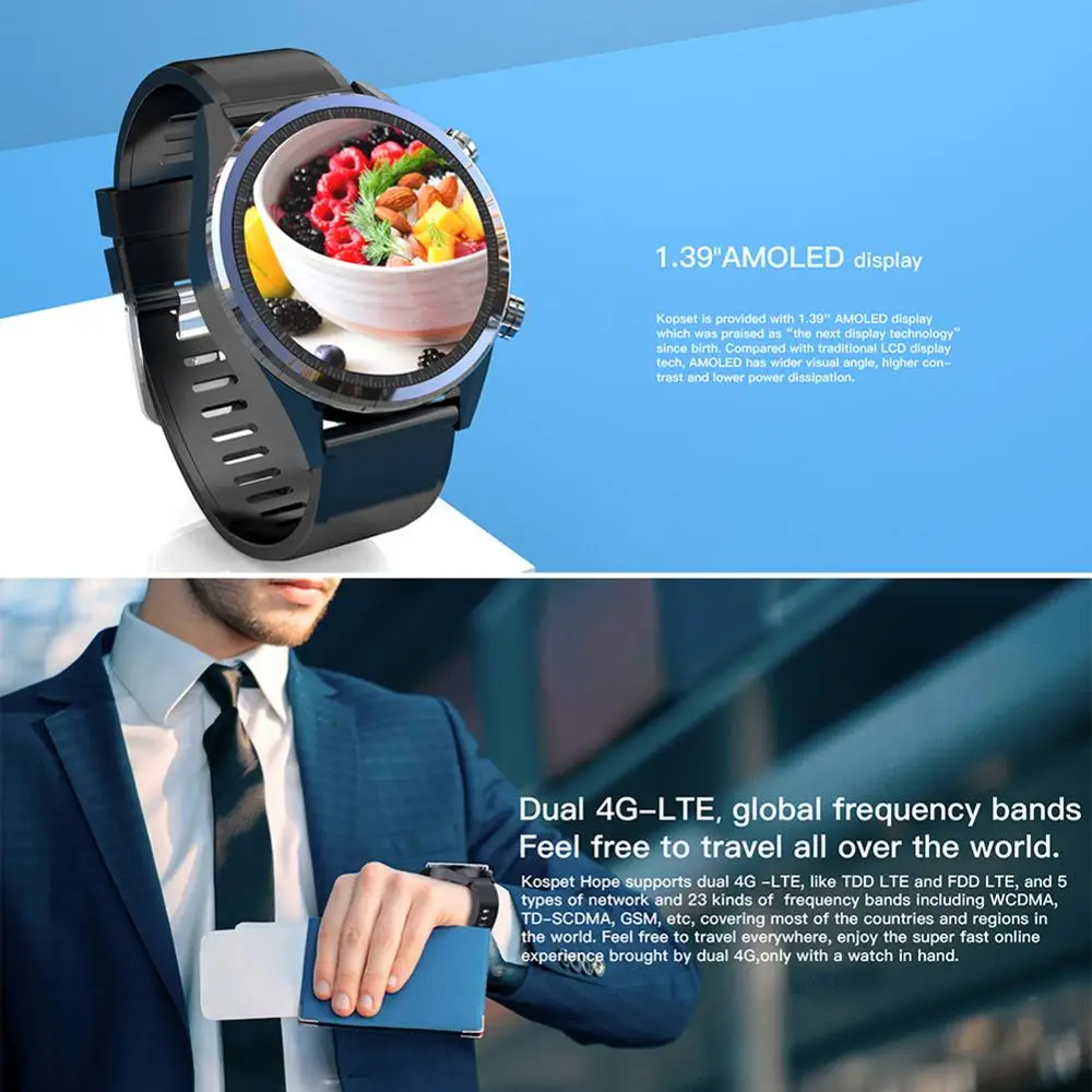 3GB 32GB Smart Watch Men Waterproof MT6739 Camera Bluetooth Android 7.1 4G Bluetooth Smartwatch For