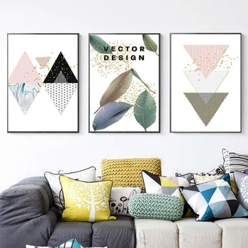 

Canvas Paintings HD Prints Pictures Nordic Abstract Geometric Shape Poster Home Decor Wall Art No framed
